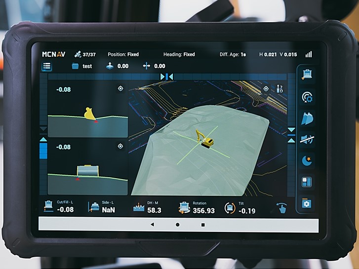 TX73-Maschinensteuerungssystem für die Baggerführung in Echtzeit 